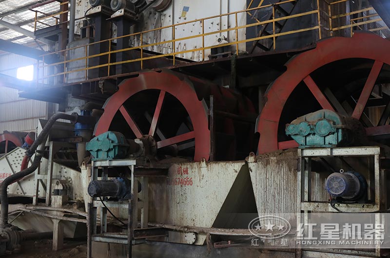 一小時(shí)160噸洗沙機(jī)現(xiàn)場(chǎng)