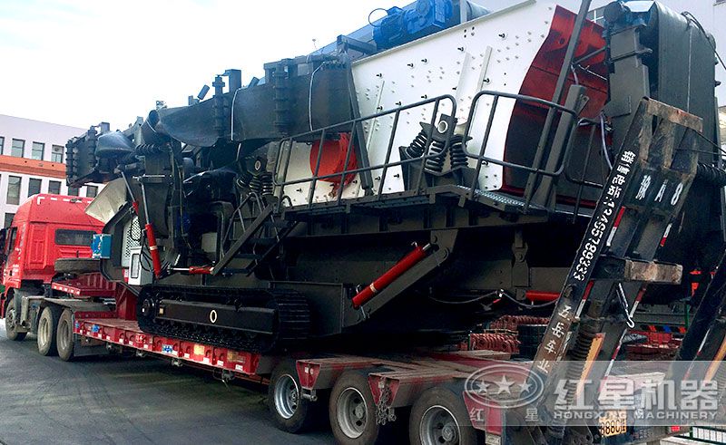 履帶式石子制砂機發(fā)貨