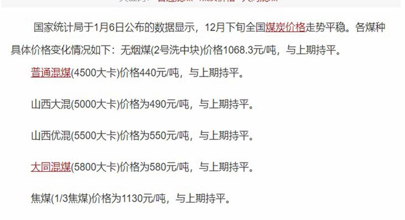 煤炭行情 煤炭行情