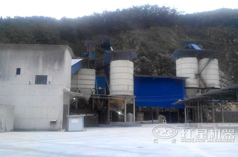 礦渣磨粉機車間現(xiàn)場