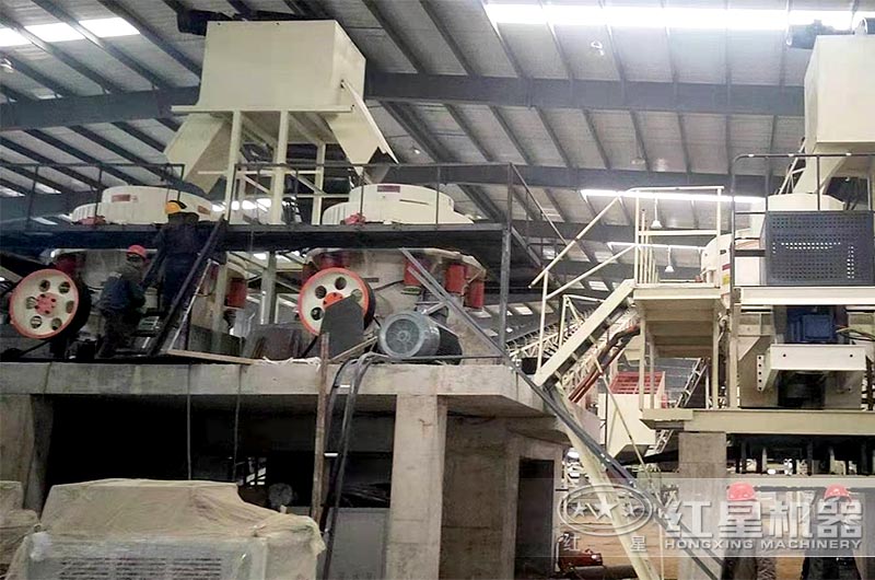 蒙古時產(chǎn)500噸鐵礦石破碎生產(chǎn)線