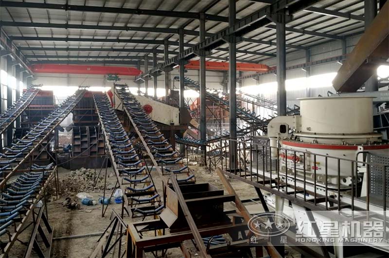 方解石制砂機現場 方解石制砂機現場
