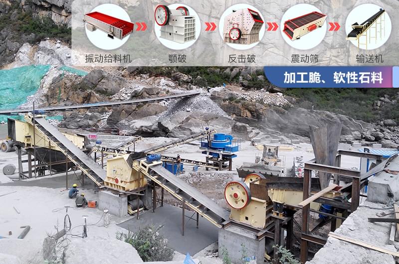 石灰石破碎制砂現場