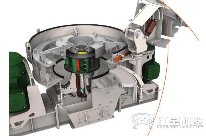 方解石制砂機內部結構 方解石制砂機內部結構