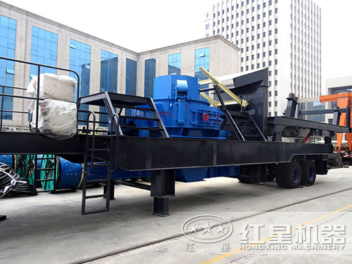 廠區擺放的移動打沙機 廠區擺放的移動打沙機