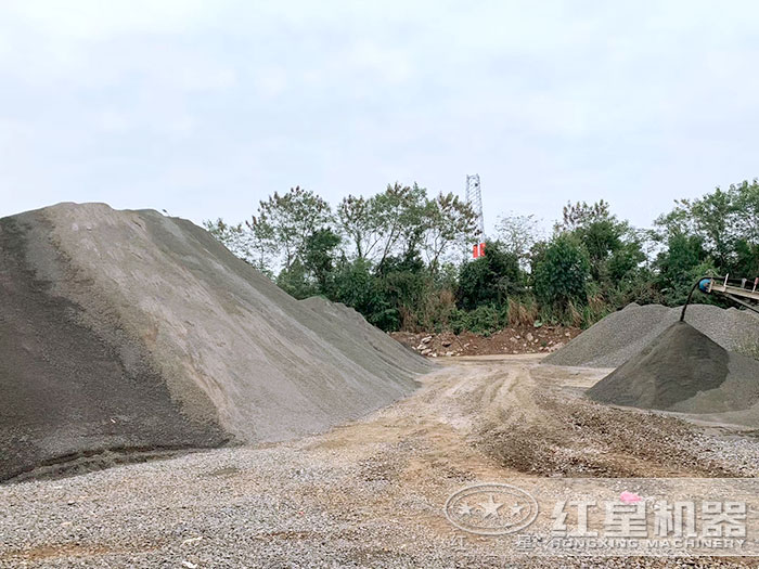 粉碎石頭打沙機加工出的成品