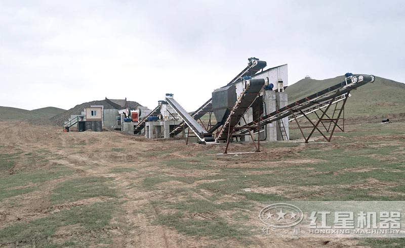 碎石子生產(chǎn)線現(xiàn)場(chǎng)