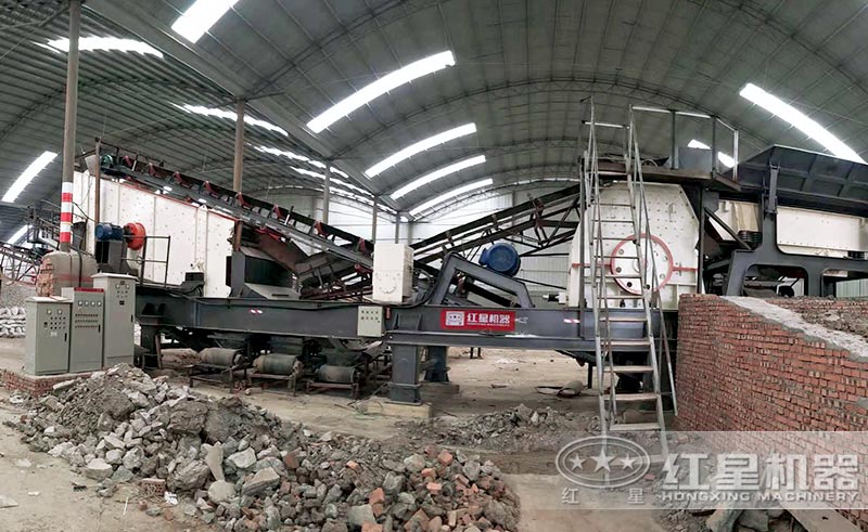 移動式人工制砂現(xiàn)場