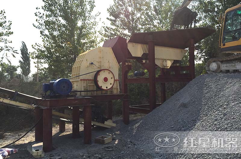 河北錘破制砂生產(chǎn)線現(xiàn)場(chǎng)