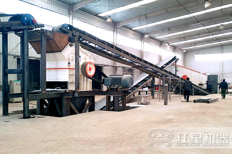 細碎機制沙作業現場