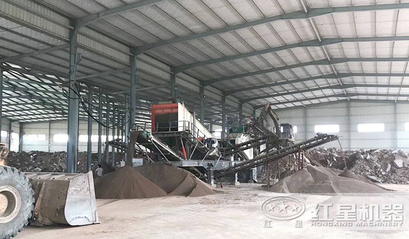 小型流動制砂機現場作業