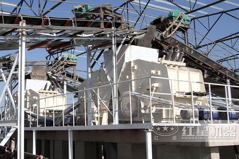 山東石料生產線反擊破現場