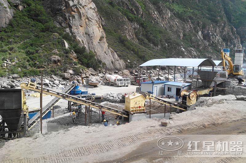 山東聊城制砂現(xiàn)場