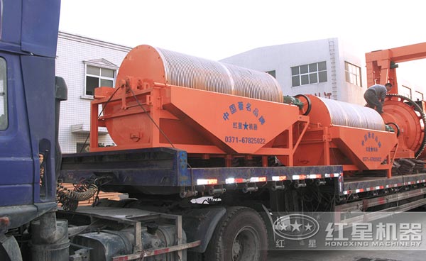 沙鐵礦磁選機發貨圖 沙鐵礦磁選機發貨圖