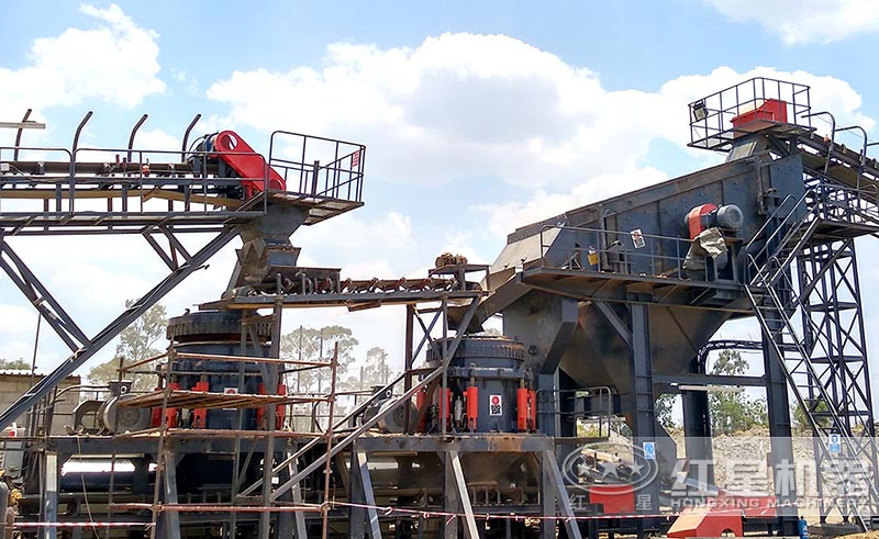 石料碎石機全套生產(chǎn)線設(shè)備現(xiàn)場圖