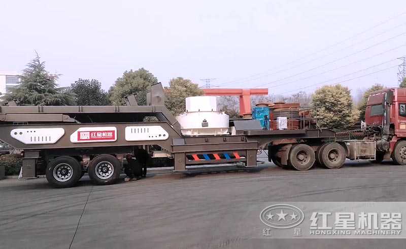 移動式鵝卵石制砂機械設(shè)備