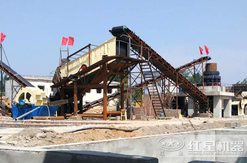 時產500噸制砂洗砂現場