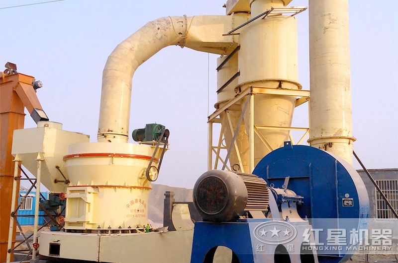 HGM超細磨生產碳酸鈣現場