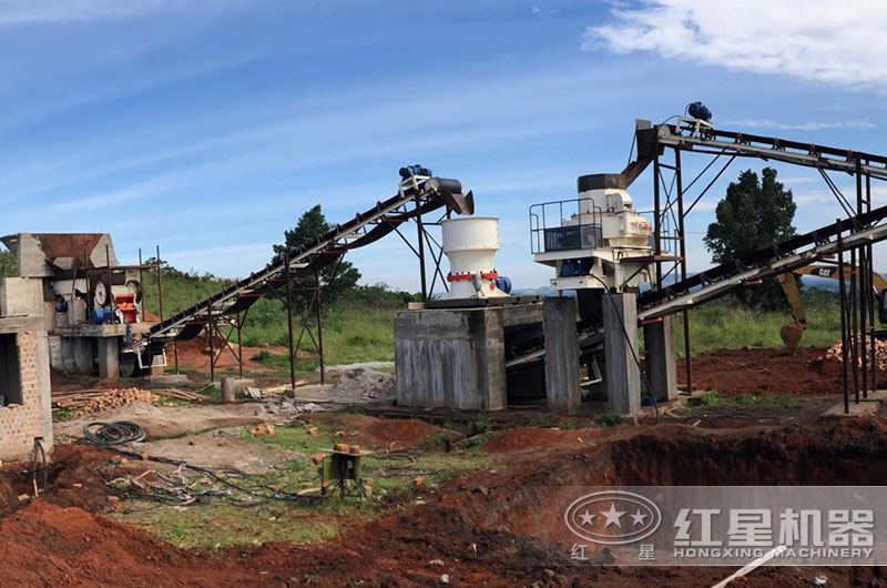 河南制砂機(jī)械生產(chǎn)線現(xiàn)場圖