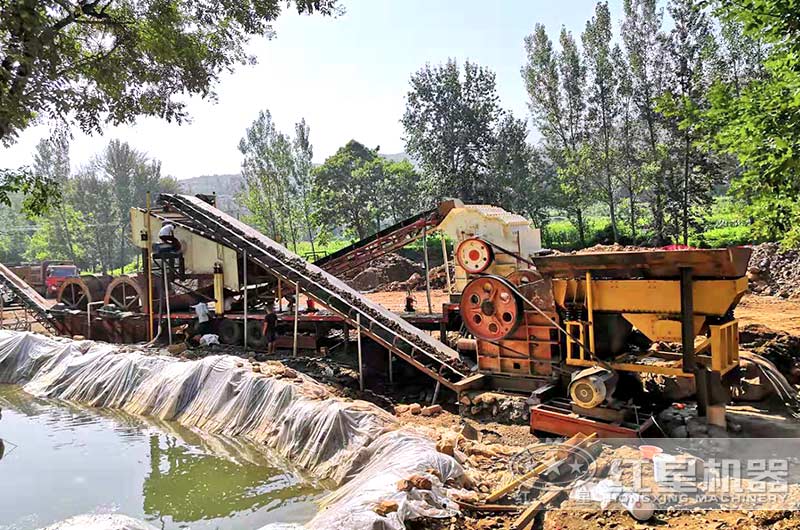 300噸洗沙機生產線蓄水池