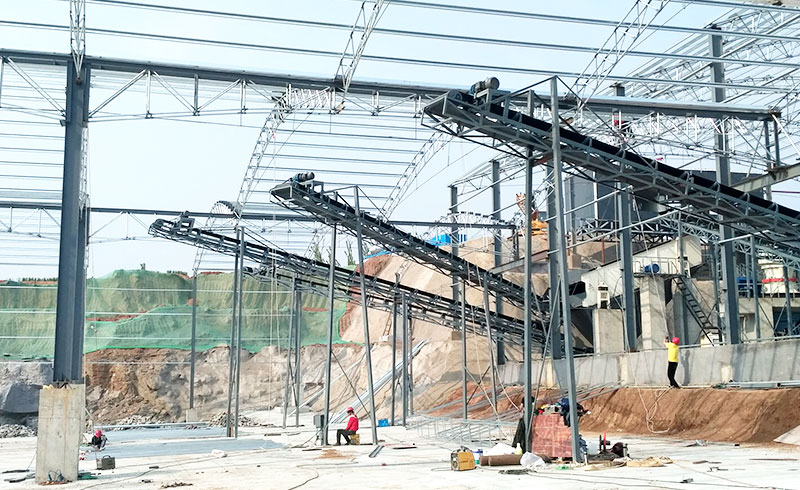 河南年產200萬噸破碎現場
