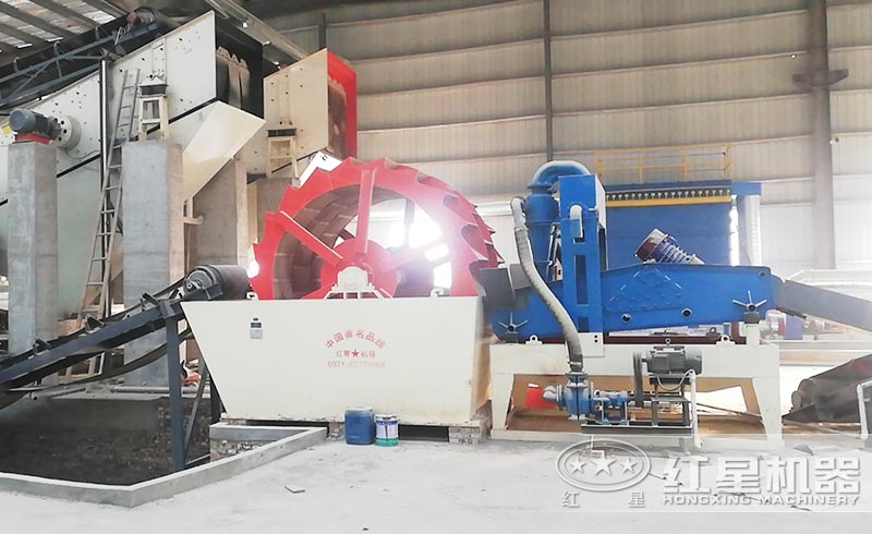 環(huán)保洗砂機現(xiàn)場