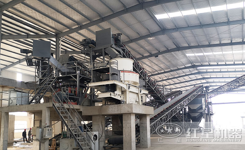 制砂生產(chǎn)線現(xiàn)場 制砂生產(chǎn)線現(xiàn)場