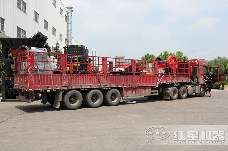 紅星整套1200圓錐破裝車發(fā)貨中