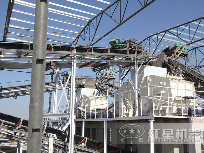 河北大型砂石生產(chǎn)線現(xiàn)場