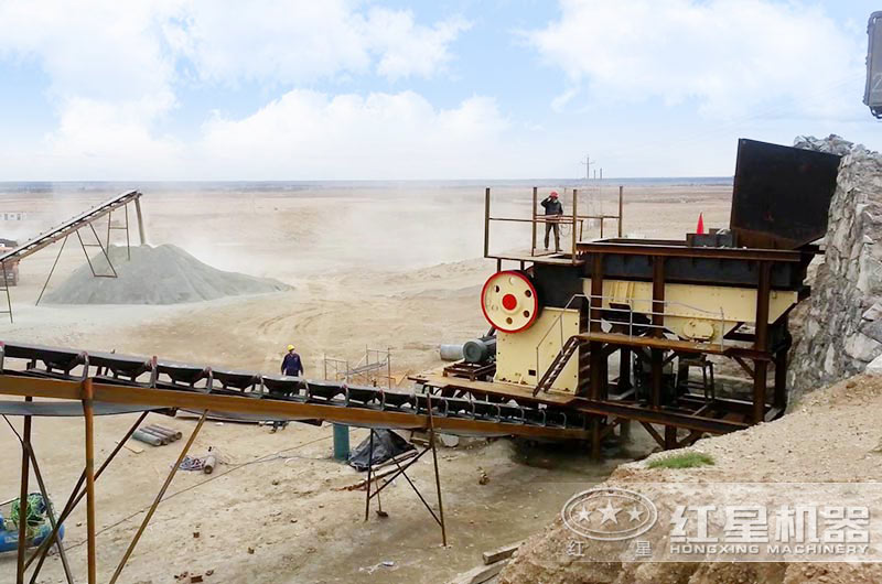 破碎現場使用的粗破顎破機