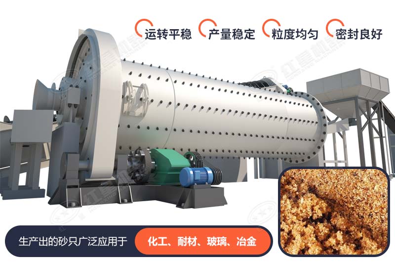棒磨式制砂機(jī)性能優(yōu)勢