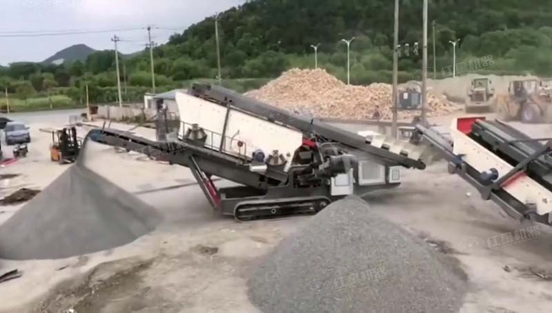 Wotetrack移動式破碎篩分站實拍