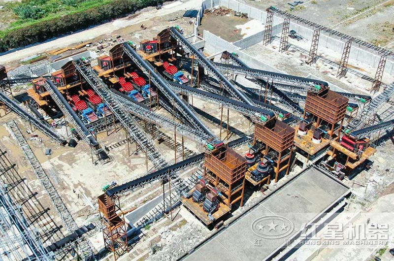 浙江舟山大型環保砂石生產線俯瞰