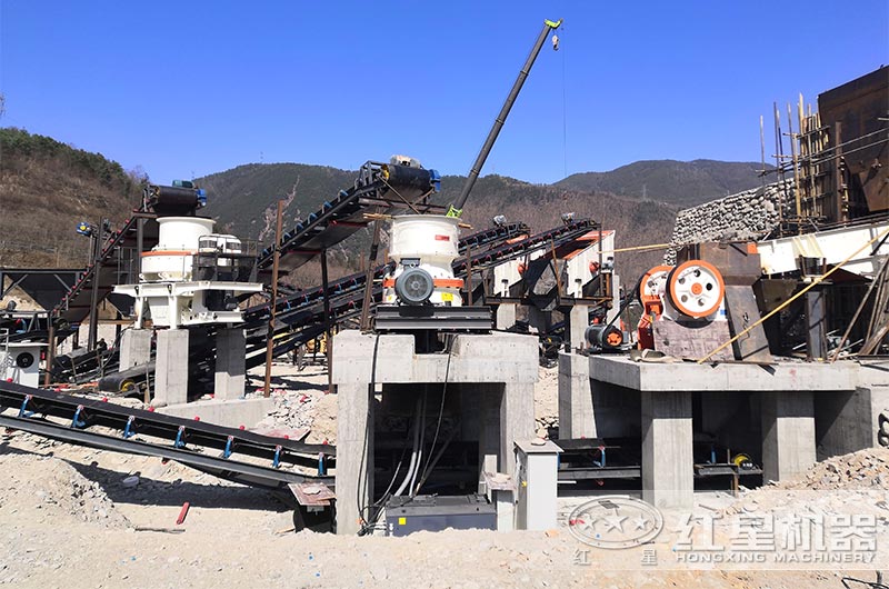 圓錐破碎機生產線現場