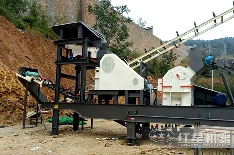 四合一移動式粉碎機現場