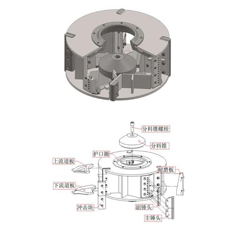VSI7A制砂機四口葉輪設計圖