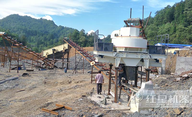 沖擊式制砂機(jī)在建現(xiàn)場實(shí)拍