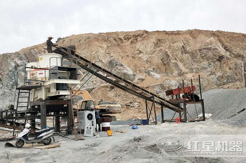 石頭制砂加工生產客戶現(xiàn)場