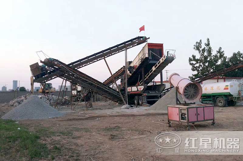 建筑垃圾工地分類機器處理現(xiàn)場