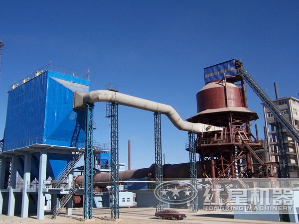 1000噸石灰回轉窯現場圖 1000噸石灰回轉窯現場圖