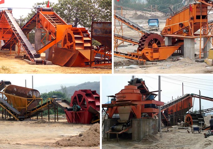 3020型洗沙機現場作業圖