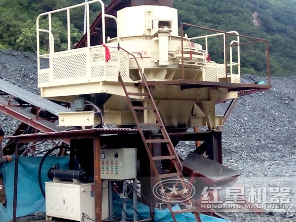 石頭制砂生產設備現場圖