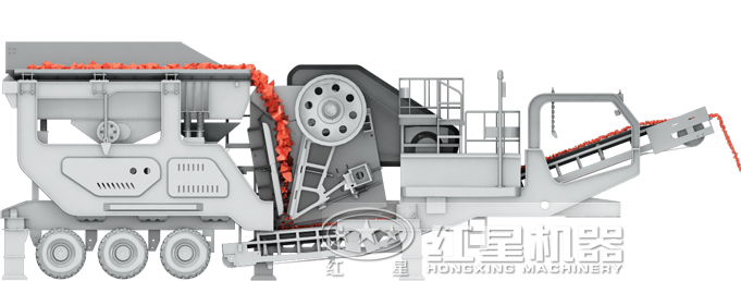 顎式半移動破碎站結構圖 顎式半移動破碎站結構圖