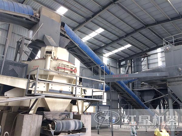 40一50噸山石子制砂機(jī)現(xiàn)場作業(yè)圖