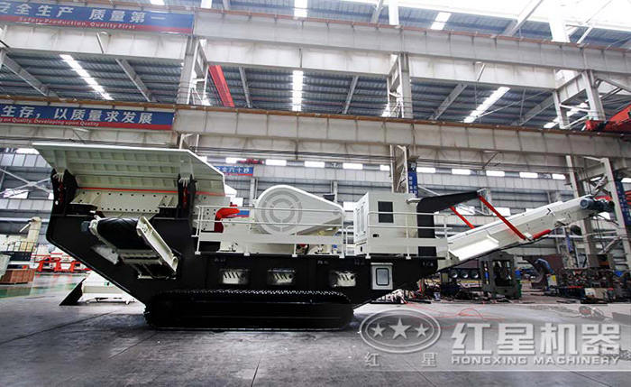 移動式破碎生產(chǎn)線安裝完成圖 移動式破碎生產(chǎn)線安裝完成圖
