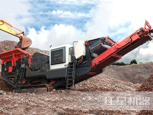 履帶流動(dòng)石子機(jī)現(xiàn)場(chǎng)圖 履帶流動(dòng)石子機(jī)現(xiàn)場(chǎng)圖