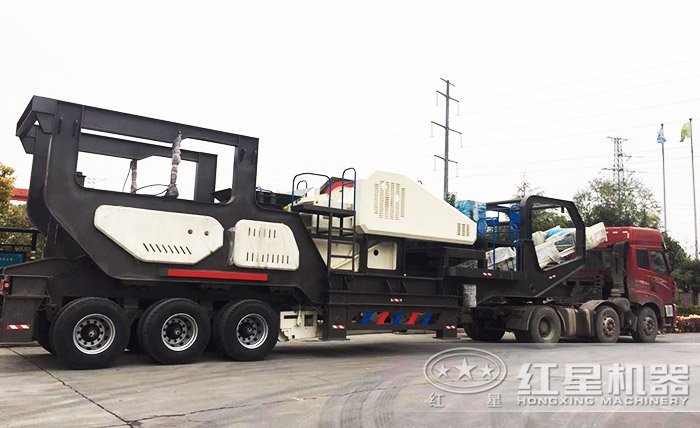 輪胎移動礦石機發(fā)貨圖