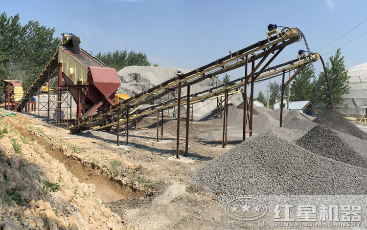 磕石子生產線現場 磕石子生產線現場