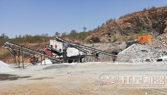 車載輪胎移動破碎機(jī)施工現(xiàn)場實拍 車載輪胎移動破碎機(jī)施工現(xiàn)場實拍