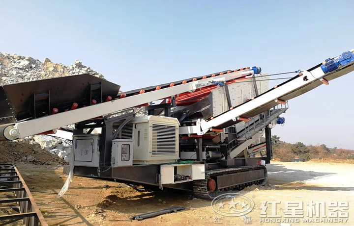 柴油式履帶移動振動篩分機